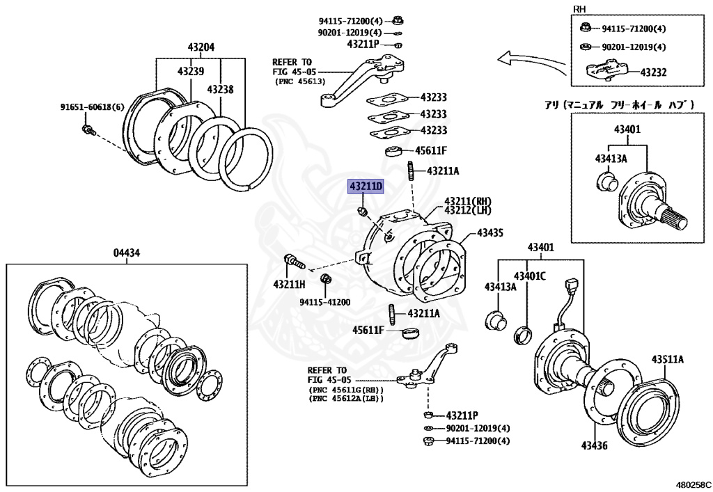 HIGH ＆ LOW 90345-53020 - Toyota - Plug (for Steering Knuckle) - Nengun
