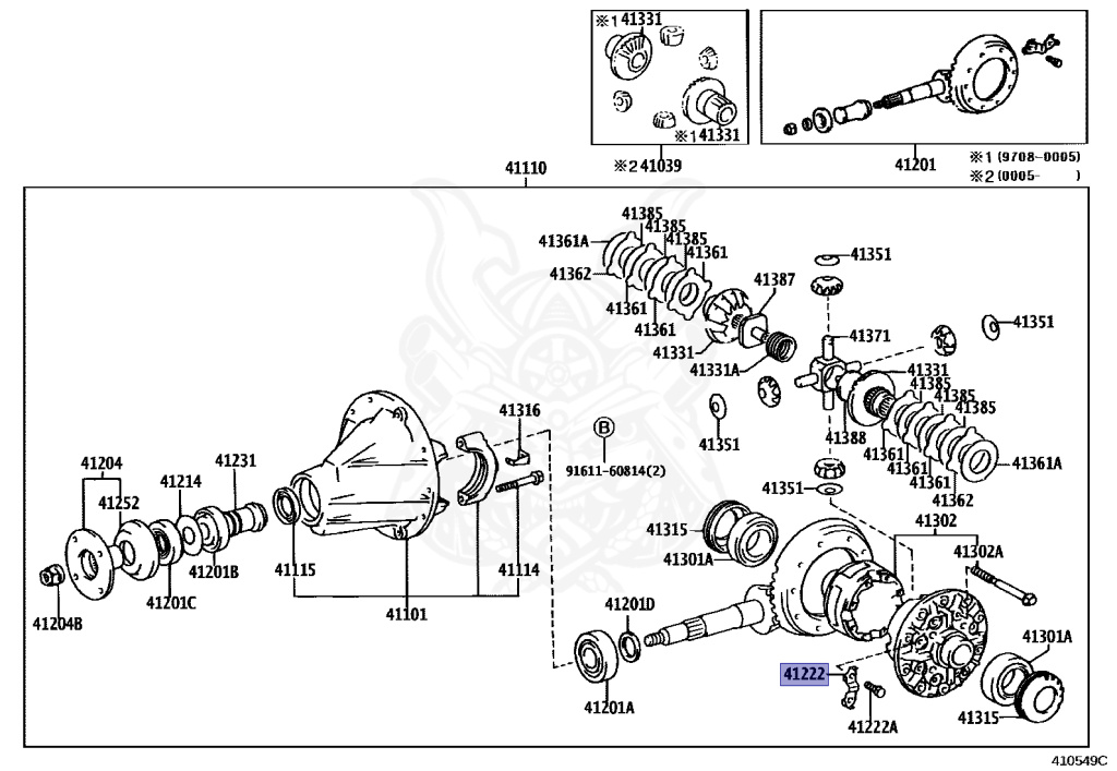 Ｋ 41222-35020 - Toyota - Plate, Fornt Differential Ring Gear Set