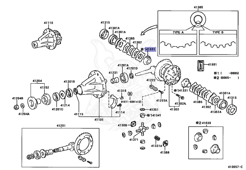1。 41331-35011 - Toyota - Gear, Front Differential Side - Nengun