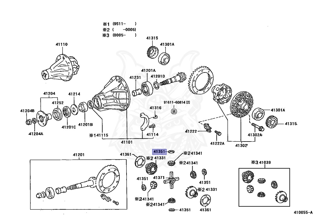 41351-30052 - Toyota - Washer, Front Differential Pinion Thrust