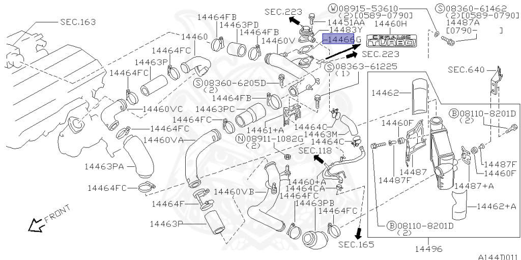 Nissan - Skyline - R32 GTS-t/4 - HCR32 - 1993 - GTST. Type M - 4-door sports sedan (4K) - Hi-Cas 2-Link (HI.2WD) - MANUAL TRANS 5-SPEED(MT.F5) - RB20DET
