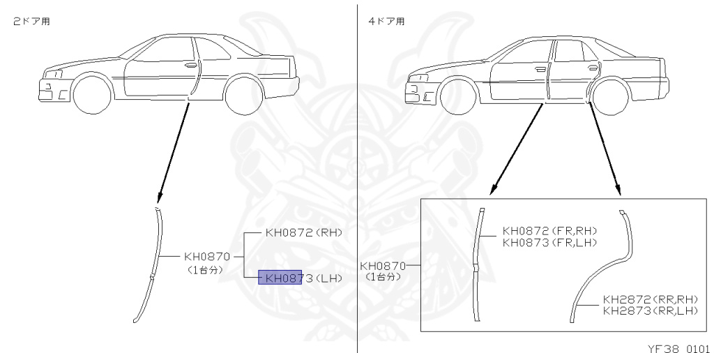 Nissan - Skyline - R34 25GT - ENR34 - 2001 - 25GT FOUR - 4 DOOR SEDAN(4S) - AUTOMATIC-FLOOR SHIFT(AT.F4) - Hi-cast 4-link (IRS.4WD) - RB25DE