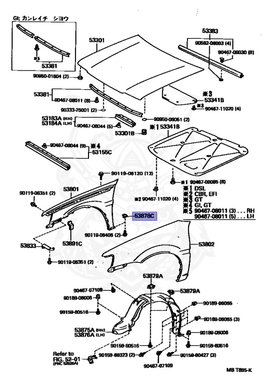 Toyota - Starlet - EP82 - 1990 - S TYPE - 3-DOOR - Manual - 4EF