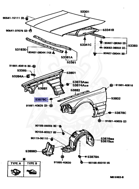 Toyota - Soarer 2.0GT - GZ20 - 1986 - GT TURBO TYPE - COUPE - Automatic - 1GGTEU