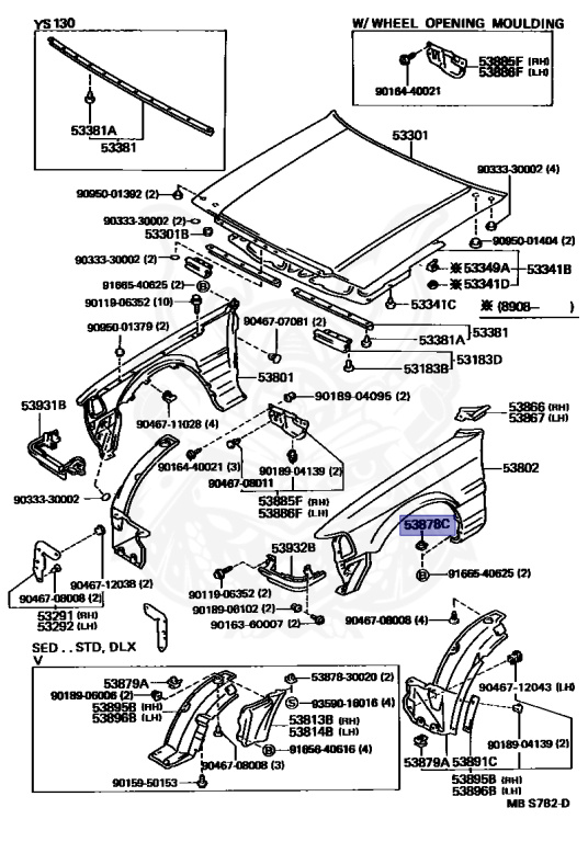 Toyota - Crown - GS131 - 1989 - SUPER SALOON TYPE - SEDAN - Manual - 1GFE