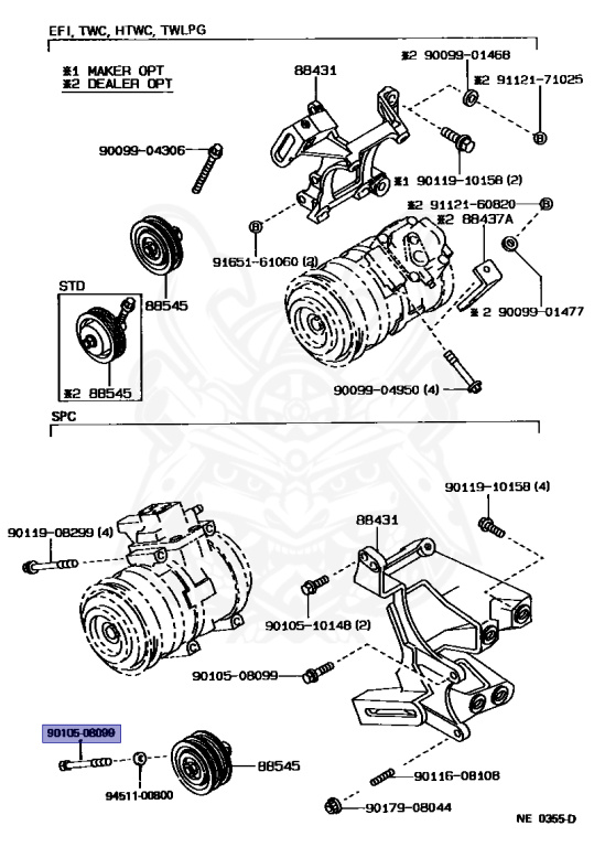Toyota - Crown - GS131 - 1989 - SUPER SALOON EXTRA TYPE - HARDTOP - Manual - 1GFE