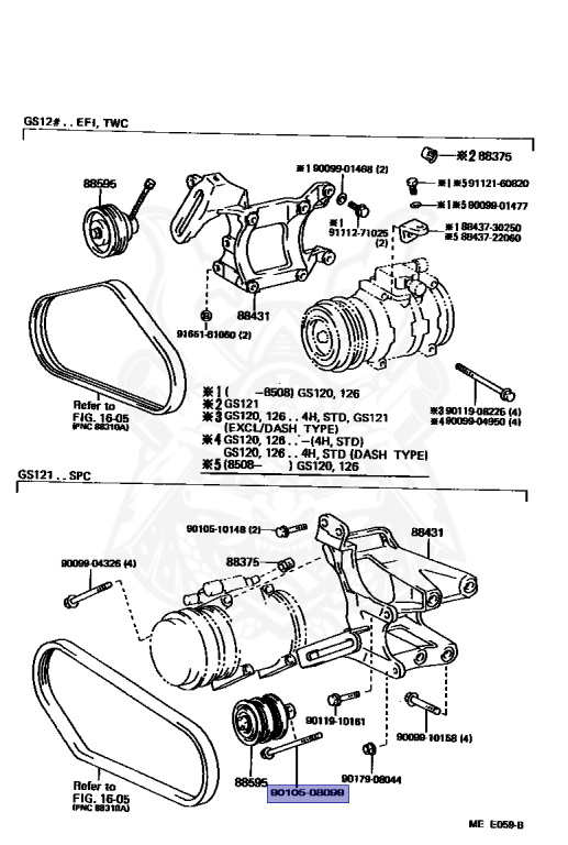 Toyota - Crown - GS121 - 1985 - ROYAL SALOON TYPE - HARDTOP - Automatic - 1GGEU