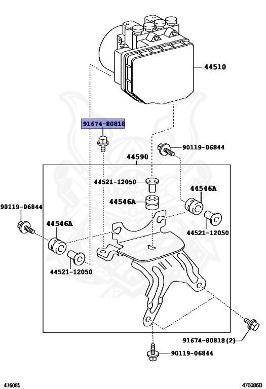 のん 91674-80818 - Toyota - BOLT - Nengun Performance