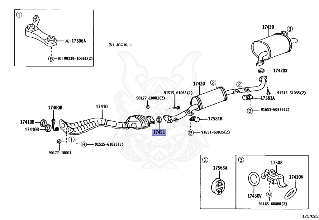 90917-06076 - Toyota - Gasket, Exhaust Pipe - Nengun Performance
