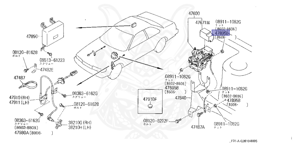 Nissan - Leopard - F31 - 1991 - Ultima Twincam Turbo - AUTOMATIC TRANSMISSION(AT) - VG30DT