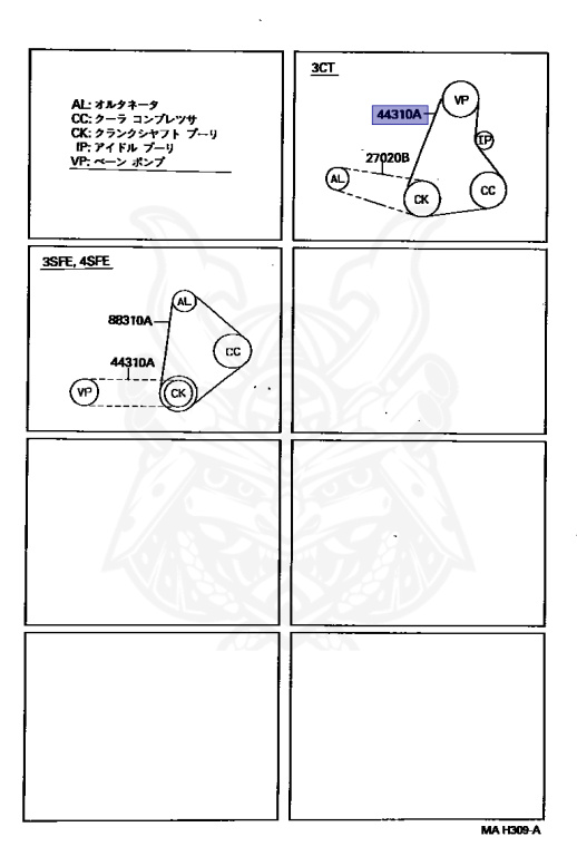 99363-80760 - Toyota - V-Belt (for Vane Pump) - Nengun
