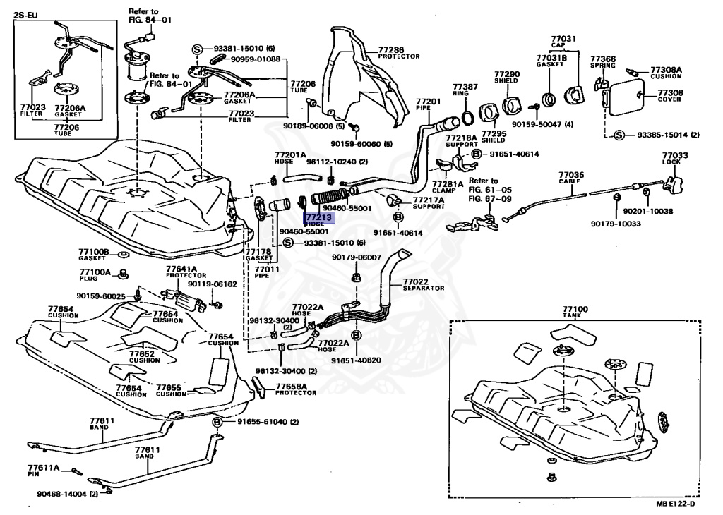 【ふるさと割】 77213-32010 - Toyota - Hose, Fuel Tank To Filler Pipe パーツ