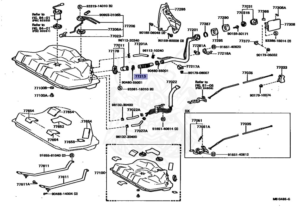 77213-32010 - Toyota - Hose, Fuel Tank To Filler Pipe - Nengun