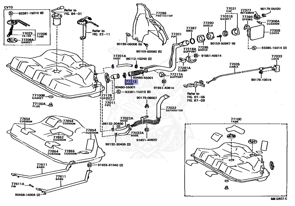 77213-32010 - Toyota - Hose, Fuel Tank To Filler Pipe - Nengun