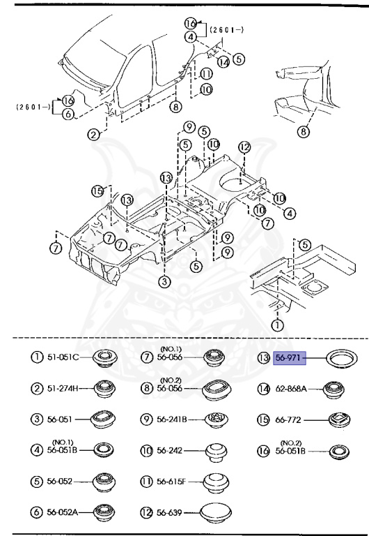 0866-56-971 - Mazda - Hole Cover - Nengun Performance