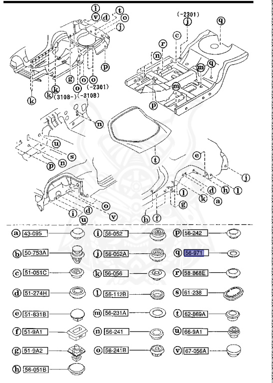 0866-56-971 - Mazda - Hole Cover - Nengun Performance
