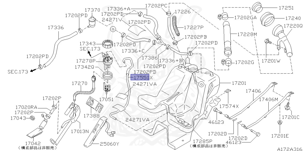 Nissan - Skyline - R34 25GT - ENR34 - 2000 - 25GT FOUR - 2 door hard top (2K) - AUTOMATIC-FLOOR SHIFT(AT.F4) - Hi-cast 4-link (IRS.4WD) - RB25DE