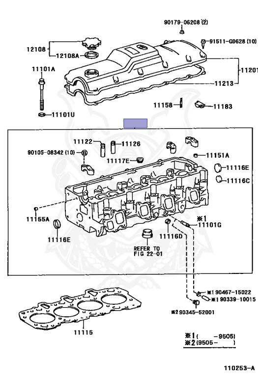 車のパーツ 11101-69126 - Toyota - Cylinder Head Sub-assy - Nengun Performance