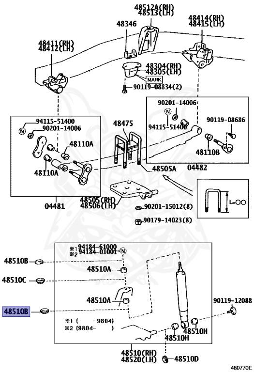 90948-02141 - Toyota - Retainer, Cushion, No.1 (for Front Shock