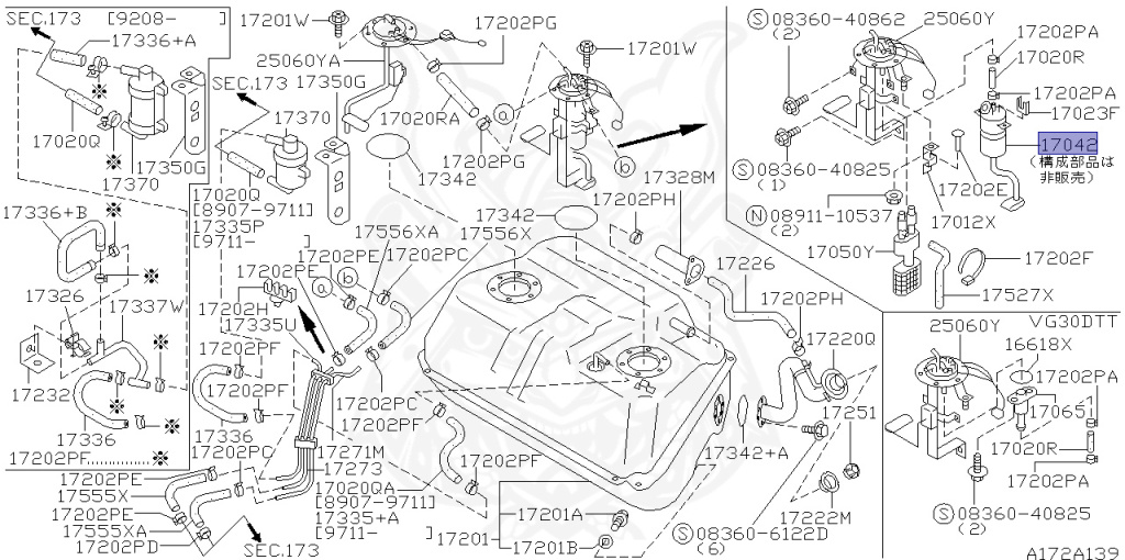 17042-30P05 - Nissan - Fuel Pump, In Tank - Nengun Performance