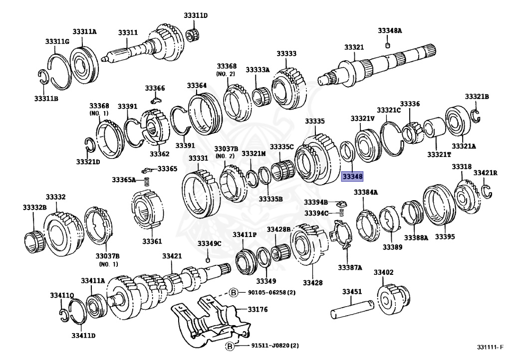 33348-35010 - Toyota - Washer, 1st Gear Thrust - Nengun Performance