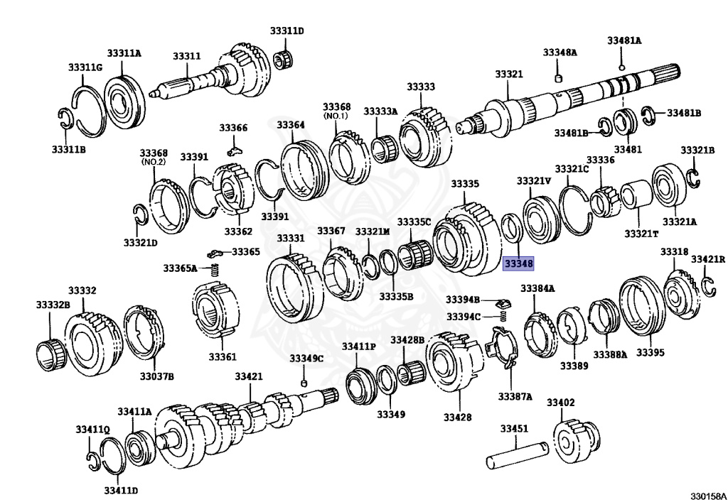 ^_^ 33348-35010 - Toyota - Washer, 1st Gear Thrust - Nengun Performance