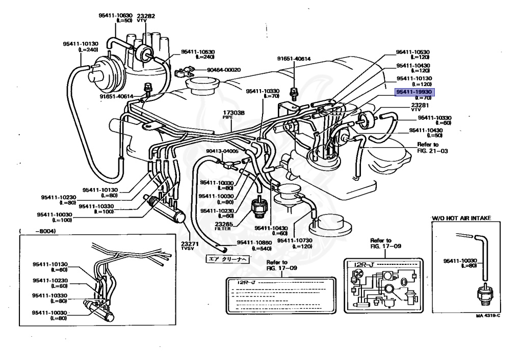 Toyota - TownAce - RR11 - 1981 - STANDARD TYPE - Manual - 12RJ