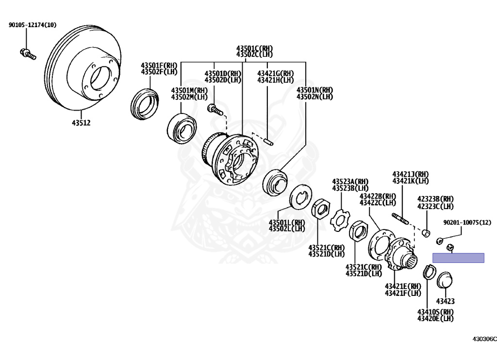 90170-10039 - Toyota - Nut - Nengun Performance