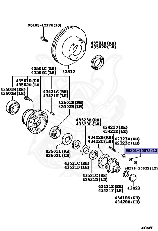 90201-10075 - Toyota - Washer - Nengun Performance