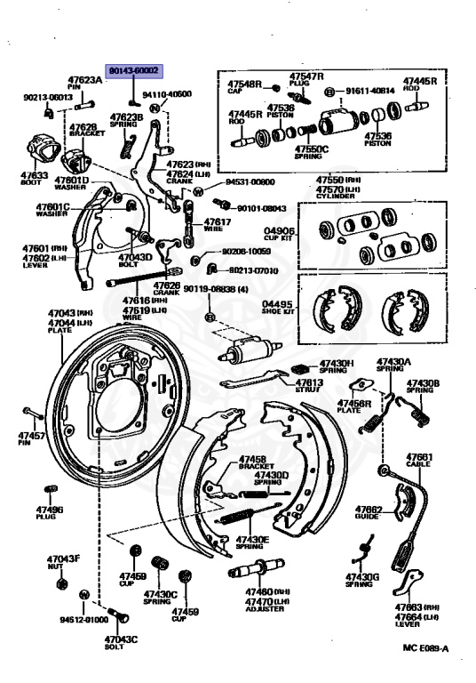 Toyota - Hilux - LN65 - 1987 - SR TYPE - DOUBLE CAB - Manual - 2L
