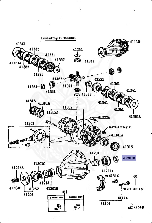90564-40004 - Toyota - Washer, Plate (for Rear Differential Drive