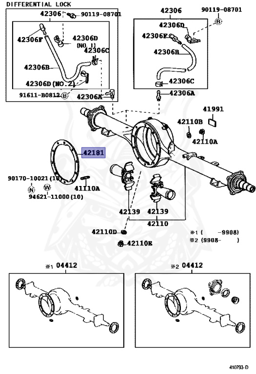 42181-60060 - Toyota - Gasket, Rear Differential Carrier - Nengun
