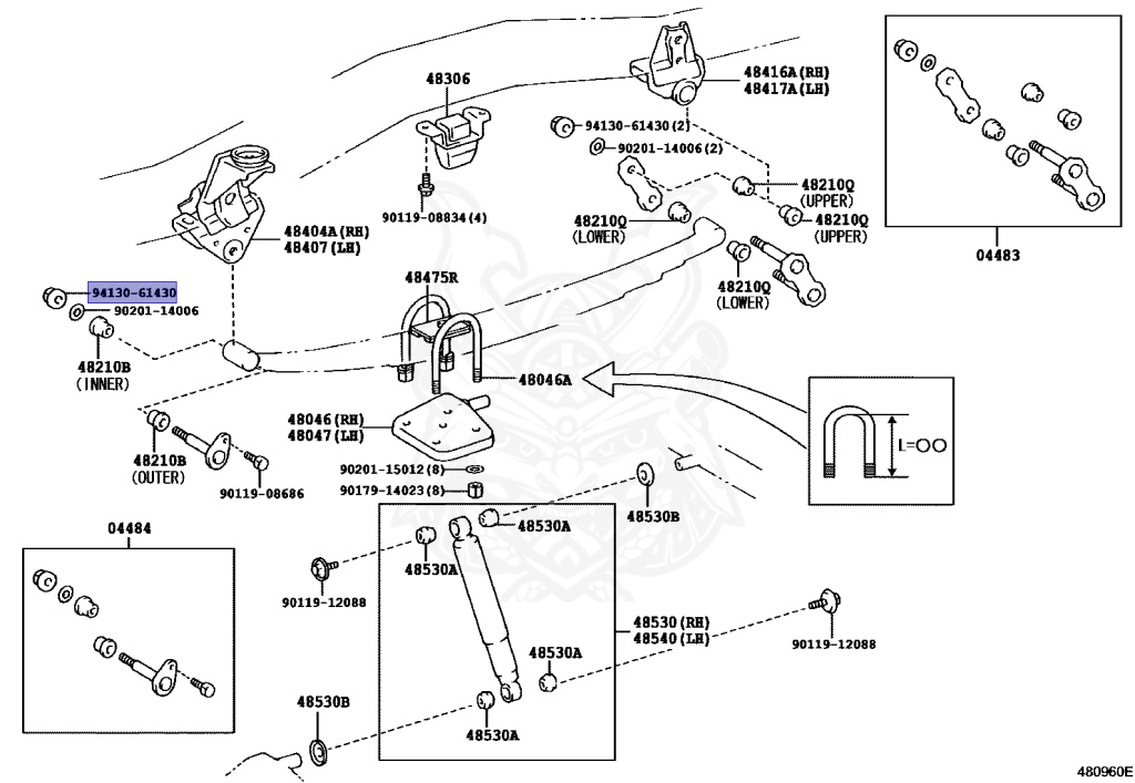 94130-61430 - Toyota - Nut - Nengun Performance