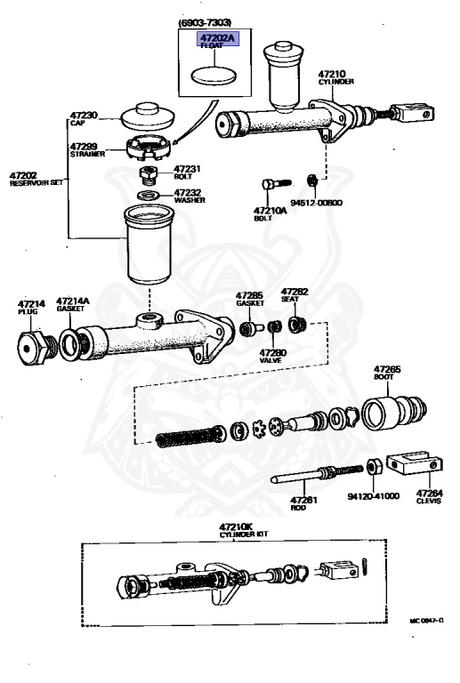 31426-30011 - Toyota - Float, Clutch Master Cylinder