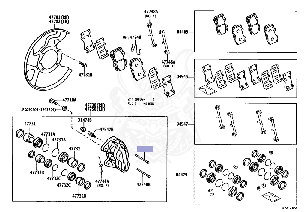 90240-06024 - Toyota - Pin, W / Hole (for Front Disc Brake Anti