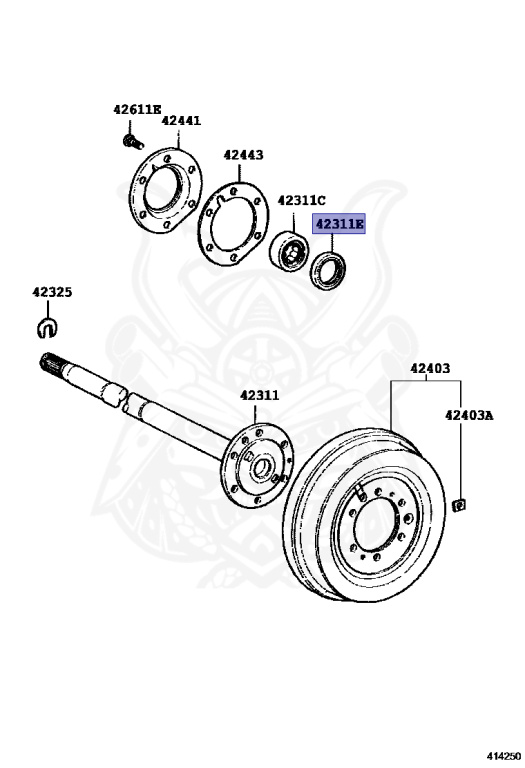 Toyota - Land Cruiser - HZJ81V - 1993 - STANDARD TYPE - Manual - 1HZ