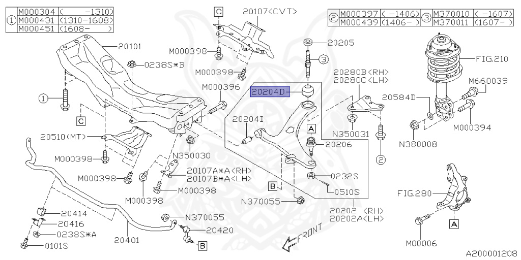 Subaru - Impreza Sports - GP2 - Jan-2011 - 16I - Wagon - 2W - Torque converter type double-header transmission - Right hand - FB16