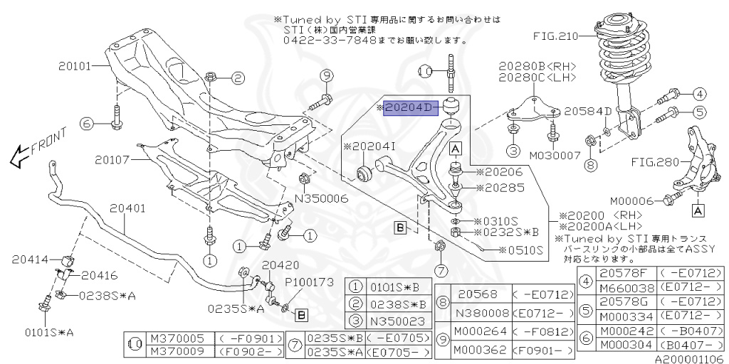 Subaru - Legacy Touring Wagon - BP5 - Jan-2004 - 20GTB - Wagon - 4W - 5-speed automatic transmission - Right hand - EJ20
