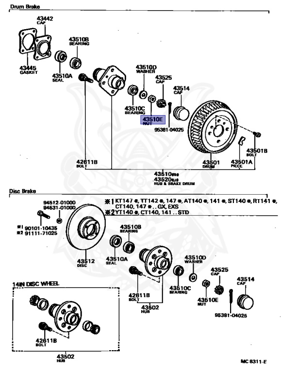 Toyota - Corona - AT140 - 1982 - GX TYPE - SEDAN(4DOOR SEDAN) - Automatic - 3AU