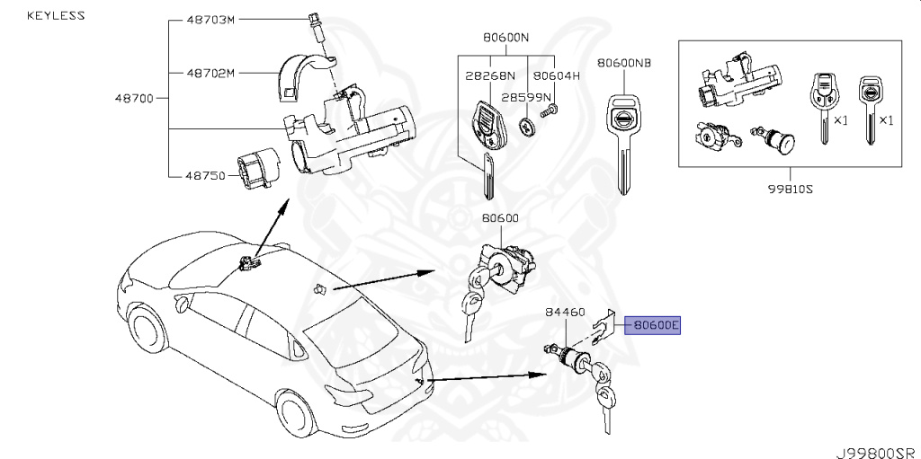 Nissan - Sylphy - B17 - 2018 - SEDAN - SEDAN(SED) - CVT(CVT) - MRA8DE