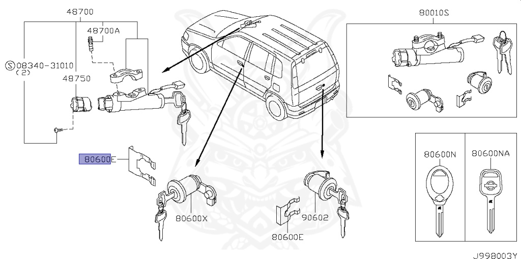 Nissan - Cube - Z10 - 2000 - F - WAGON(W) - 2 WHEEL DRIVE(2WD) - AUTOMATIC-FLOOR SHIFT(AT.F4) - CGA3DE