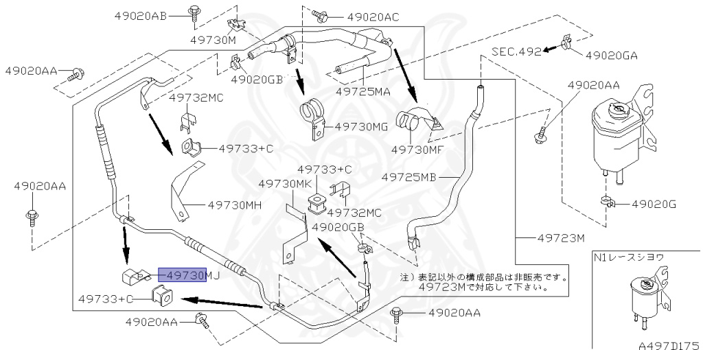 Nissan - Skyline GT-R - BNR34 - 1999 - GT-R V spec - 2 door hard top (2K) - MANUAL MISSION 6-SPEED(MT.F6) - Hi-Cas 4-Link (HI.4WD) - RB26DETT