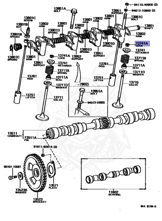 Win Win 90913-03005 - Toyota - Lock, Valve Spring Retainer - Nengun