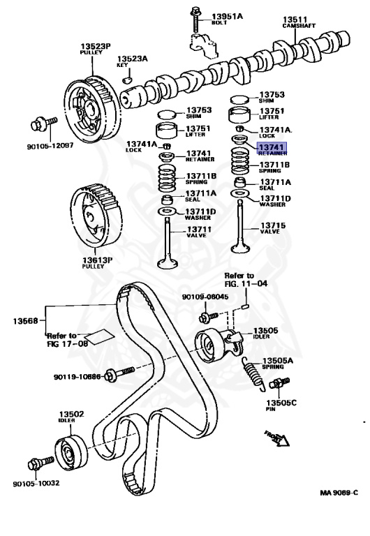 13741-43010 - Toyota - Retainer, Valve Spring - Nengun Performance