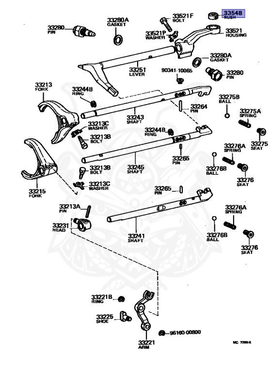1-31340077-0 1313400770 Clutch Shift Fork Suitable For ISUZU
