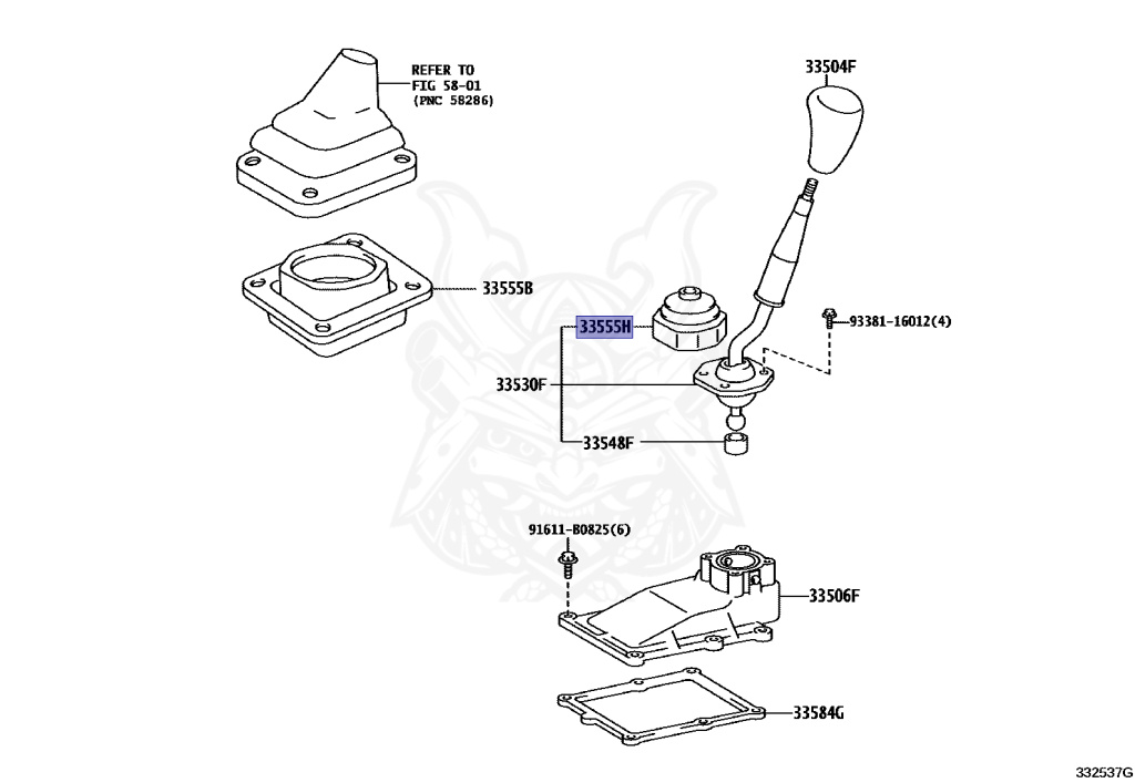 33555-22050 - Toyota - Boot, Shift Lever - Nengun Performance