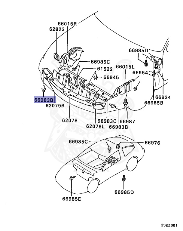 Mitsubishi - Eclipse - D22A - 1992 - MNHMLFJ - 4G63