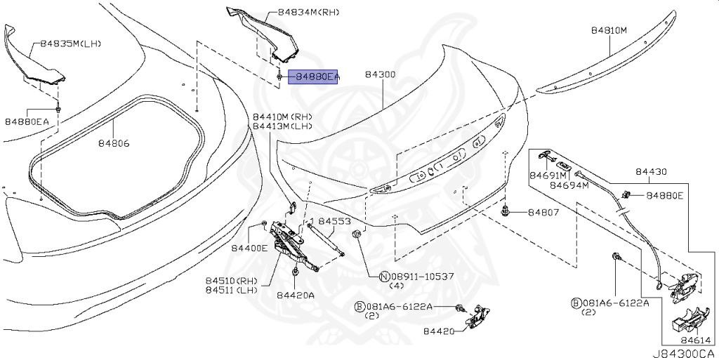 Nissan - Skyline - V36 370GT - CV36 - 2013 - 370GT TYPE P - COUPE(C) - 2-linked (2WD/STD) - 7 SPEED AUTOMATIC TRANS(7AT) - VQ37VHR