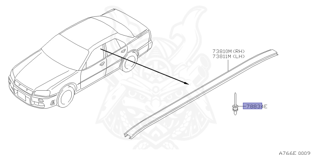Nissan - Skyline - R34 25GT - ENR34 - 2000 - 25GT FOUR - 4 DOOR SEDAN(4S) - AUTOMATIC-FLOOR SHIFT(AT.F4) - Hi-cast 4-link (IRS.4WD) - RB25DE