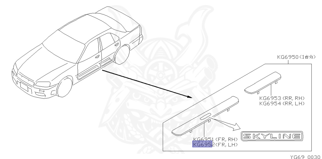 Nissan - Skyline - R34 25GT - ENR34 - 1999 - 25GT - 4 DOOR SEDAN(4S) - AUTOMATIC-FLOOR SHIFT(AT.F4) - No high-speed casters, 2-link drive (IRS.2WD) - RB25DE